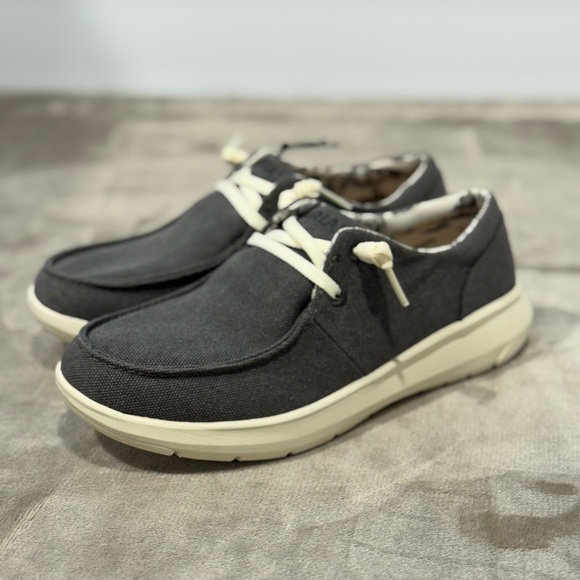 Ariat Gray Loafers Slip-Ons Casual Shoes - Picture 2 of 9